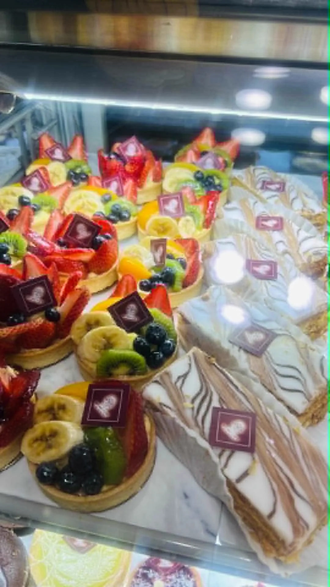 Fresh fruit tarts and napoleons